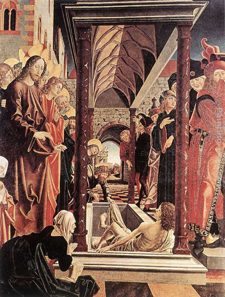 St Wolfgang Altarpiece Resurrection of Lazar painting - Michael Pacher St Wolfgang Altarpiece Resurrection of Lazar art painting